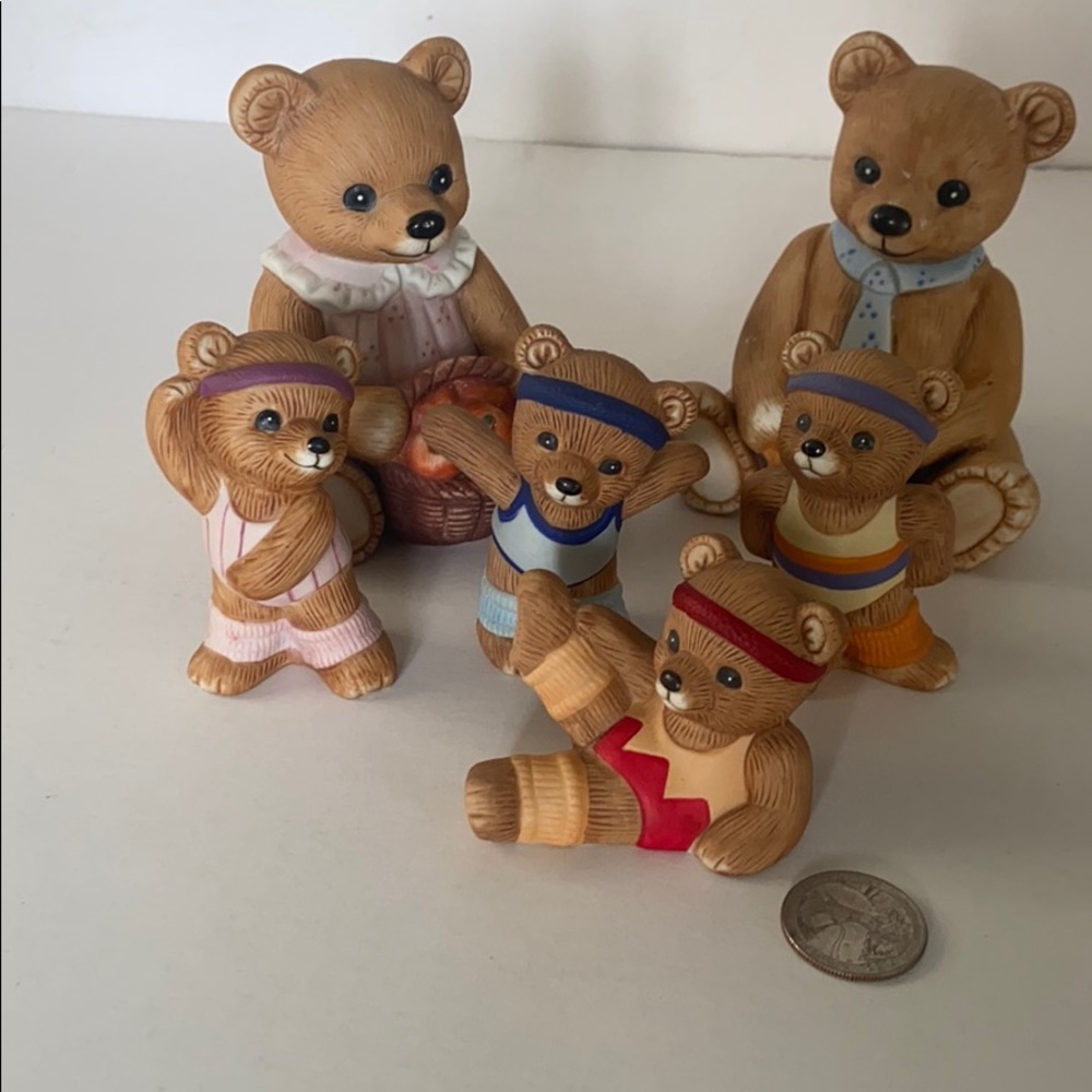 Vintage bear statues.